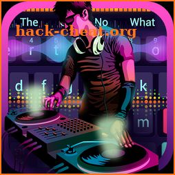 DJ music fashion rock theme keyboard icon