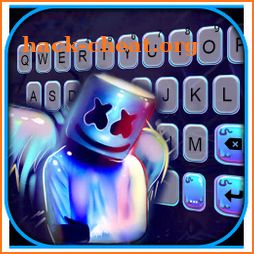 DJ Neon Music Keyboard Background icon