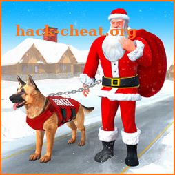 Dog Crime Chase Santa Games icon