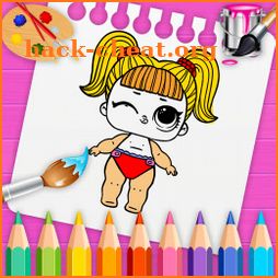 Doll Coloring Book-Surprise Girl LoI icon