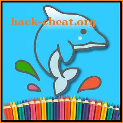 Dolphin Coloring Pages For Kid icon