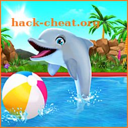 Dolphin Show Fun Game Aquarium Background icon