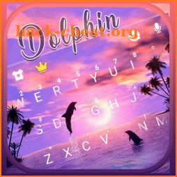Dolphin Sunset Keyboard Theme icon