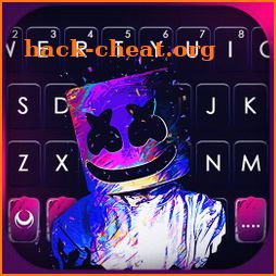 Doodle Colorful DJ Keyboard Background icon