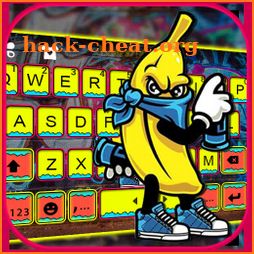 Doodler Mask Banana Keyboard Background icon