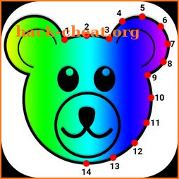 Dot To Dot To Cartoon Colouring Puzzle icon