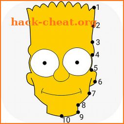 Dot To Dot To Simpsons Colouring Puzzle Game icon