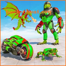 Dragon Robot Bike Game: Frog Gangster Wars icon