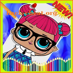 Draw & coloring free baby 3D magic Dolls Surprise icon