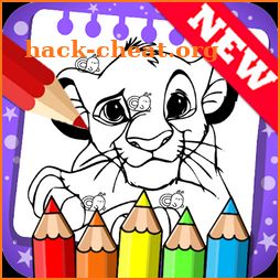 Draw colouring pages for The King Lion by Fans icon