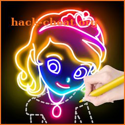 Draw Glow Princess icon