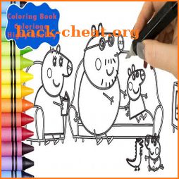 Draw Pepp Piglet Coloring Book icon