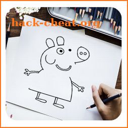 Draw Peppa Pig icon