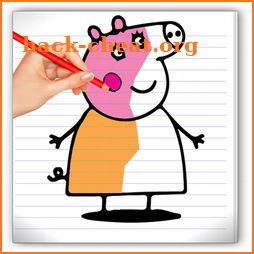 drawing peppa pig game icon