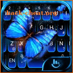 Dreamy Blue Butterfly Keyboard Theme icon