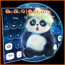 Dreamy Galaxy Panda Keyboard Theme icon