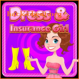 Dress And Insurance Girl icon