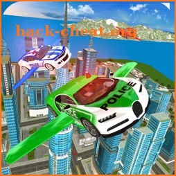 Drive Real Futuristic Police Flying Car 3D icon