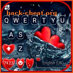 Drowning Hearts Keyboard Background icon