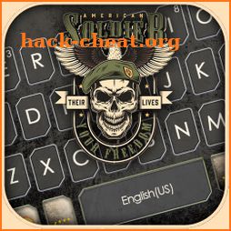 Eagle Soldier Skull Keyboard Background icon