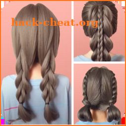Easy hairstyles step by step icon