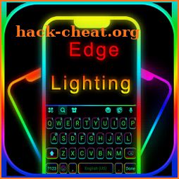 Edge Neon Lighting Keyboard Background icon
