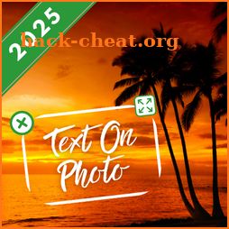 Edit photos, Images with text icon