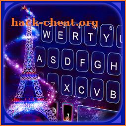 Eiffel Tower Night Keyboard Background icon