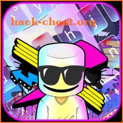 Electronic music DJ emoji keyboard icon