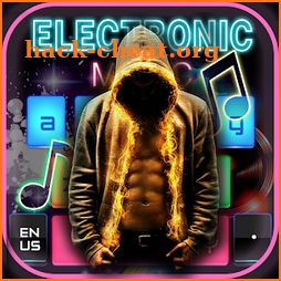 Electronic music DJ keyboard icon