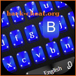 Elegant Blue Black Keyboard icon