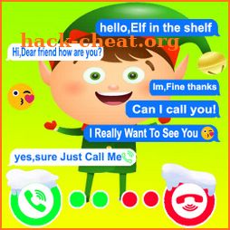 Elf on the shelf chat video call icon