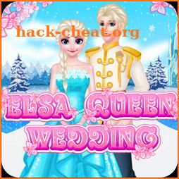 Elsas Queenn Wedding - Dress up games for girls icon