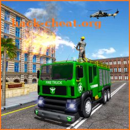 Emergency Fire Truck Army Rescue Driving Simulator icon