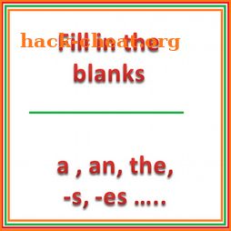 English Grammar - Fill in the blanks icon