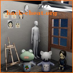 Escape game Mannequin in the art room icon