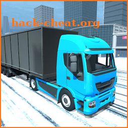 Euro Truck in Driving Snow Roads Simulator 2020 icon