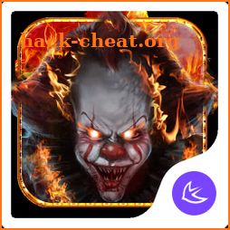 Evil Flame Scary Clown Theme & HD wallpapers icon