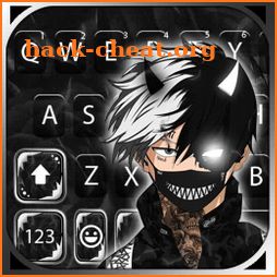 Evil Mask Man Keyboard Background icon