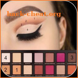 Examples of eye makeup (Step by step) icon
