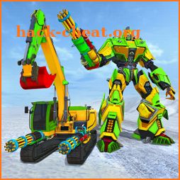 Excavator Robot Transforming Games-Snow Excavator icon