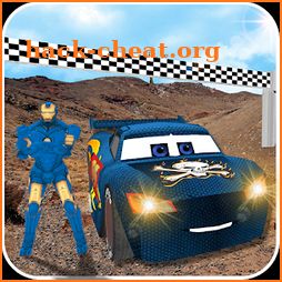 Extreme Superheroes Racing Car Stunts icon