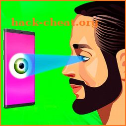 Eye retina lock screen prank icon