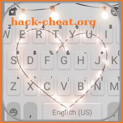 Fairy Lights Heart Keyboard Theme icon