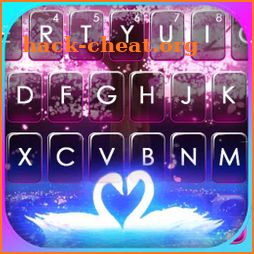 Fairy Swan Lake Keyboard Background icon