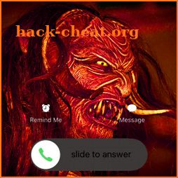 Fake call devil monster horror icon