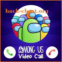 Fake call impostor, video call among us icon
