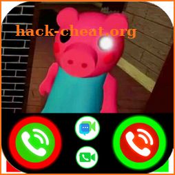 Fake Call Piggy - free robux Scary Granny! icon