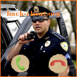 fake call police uniform prank icon