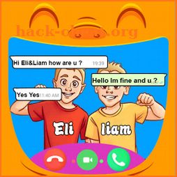 Fake Call Video Live Chat : Eli and Liam Twin Toys icon
